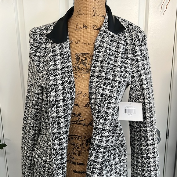 Ellen Tracy Jacquard Topper Jacket🖤🖤🖤 - Picture 5 of 6